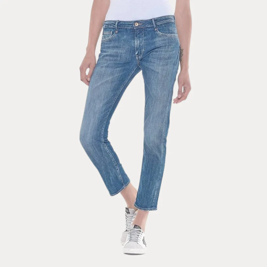 Sea Blue Boyfit Jeans - Vintage Blue