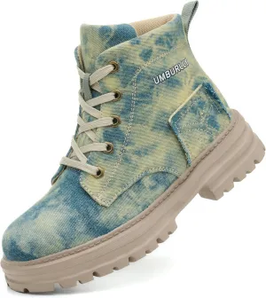 Steel Toe Work Boots for Women Waterproof Lightweight Slip-on Safety Shoes Industrial Construction Outdoor Sneakers