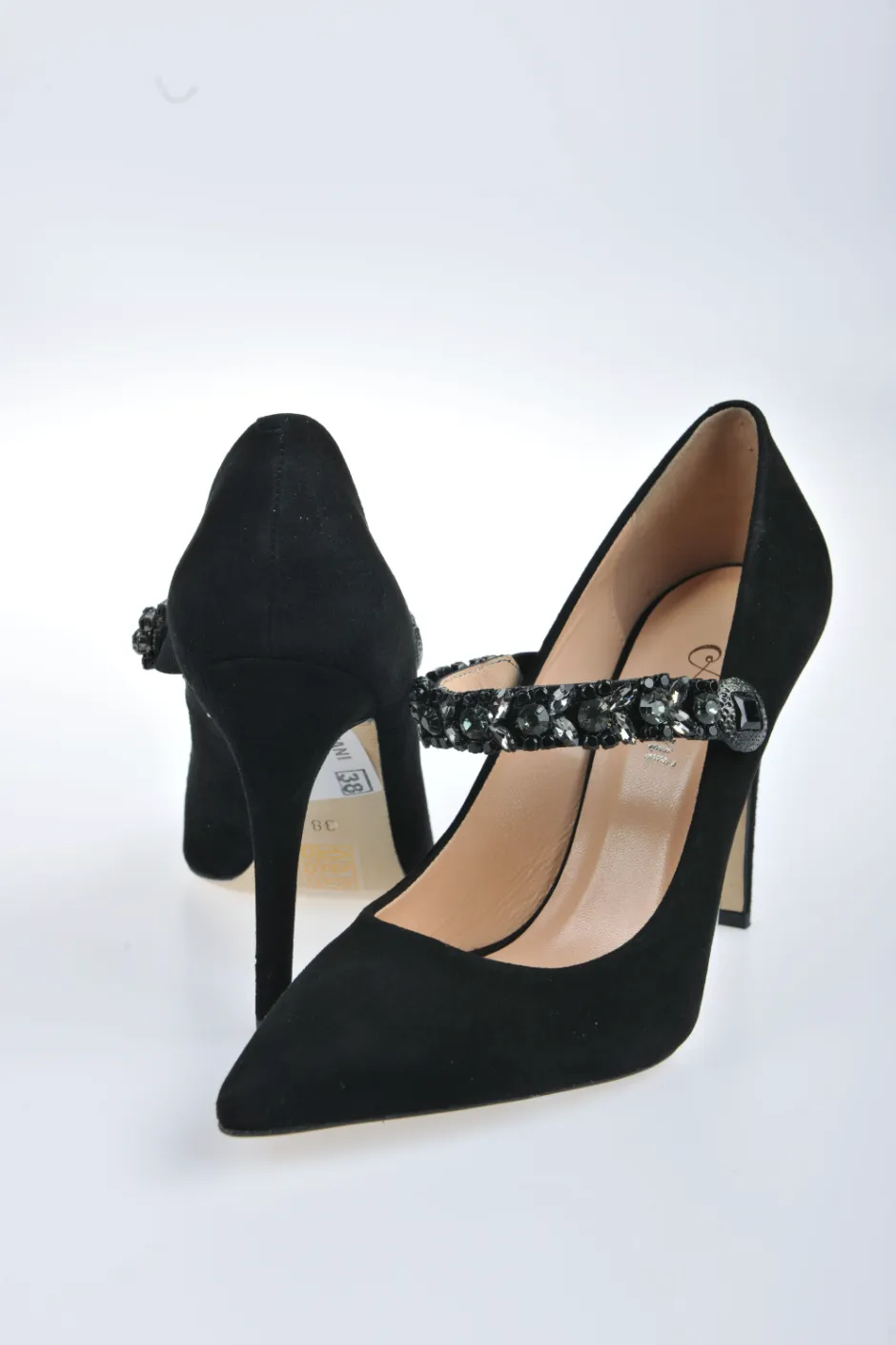 Stone Strap Heel