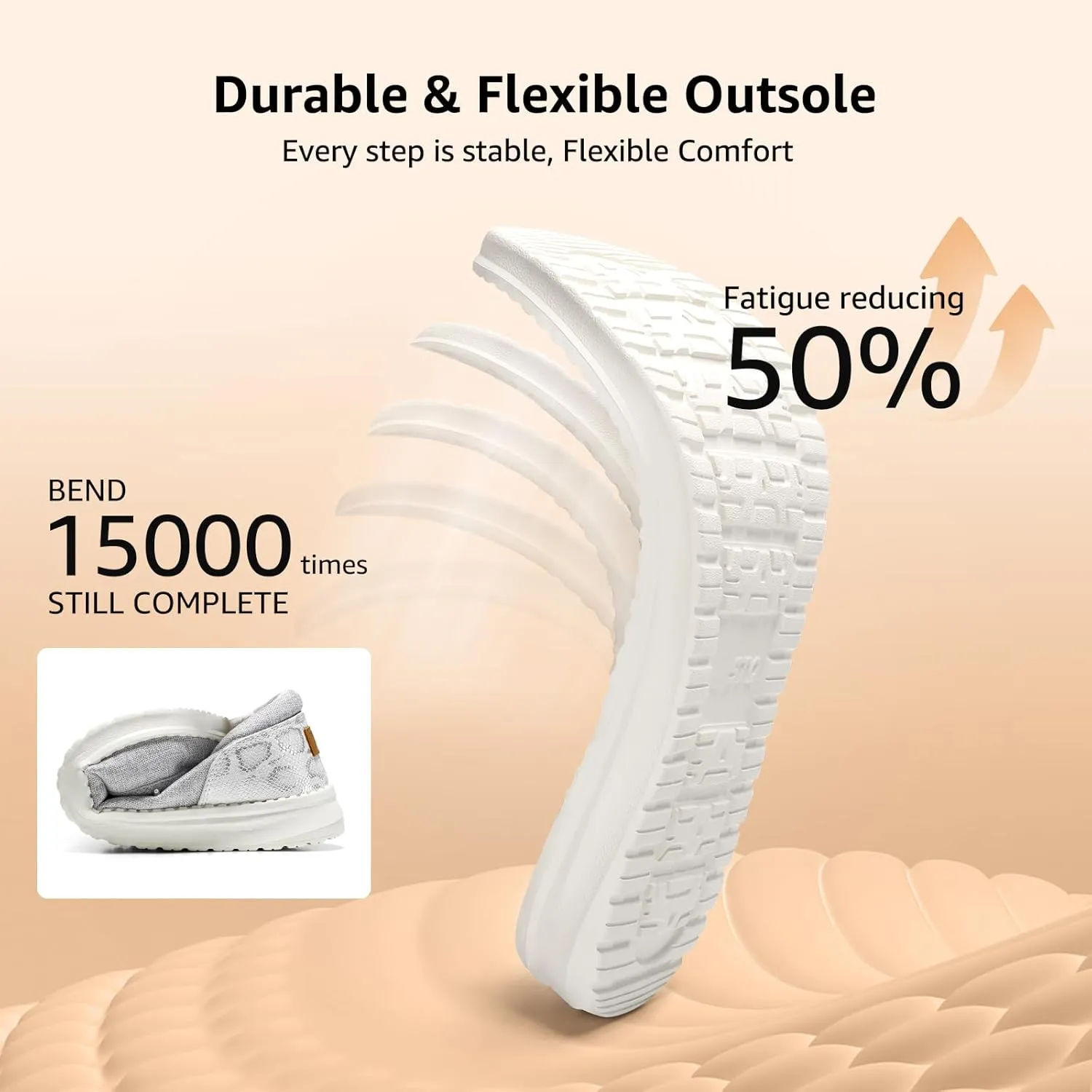 STQ Women's Orthopedic LoafersLightweight Casual Boat Shoes for Plantar Fasciitis