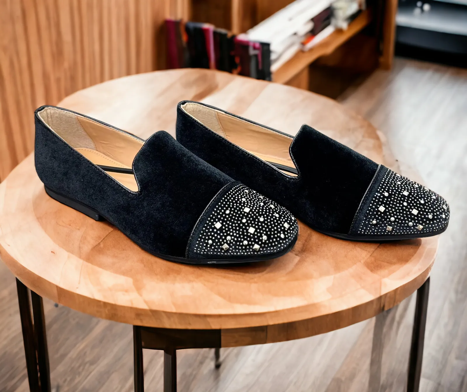 Studded Moccasin Loafer Shoes for Men