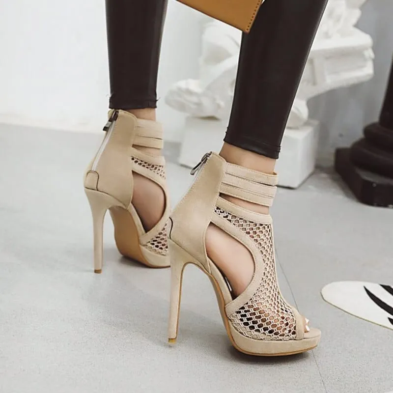 Summer women's high heels Korean fashion fine heel sandals women