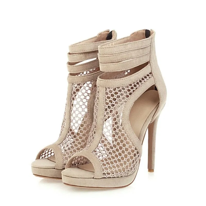 Summer women's high heels Korean fashion fine heel sandals women