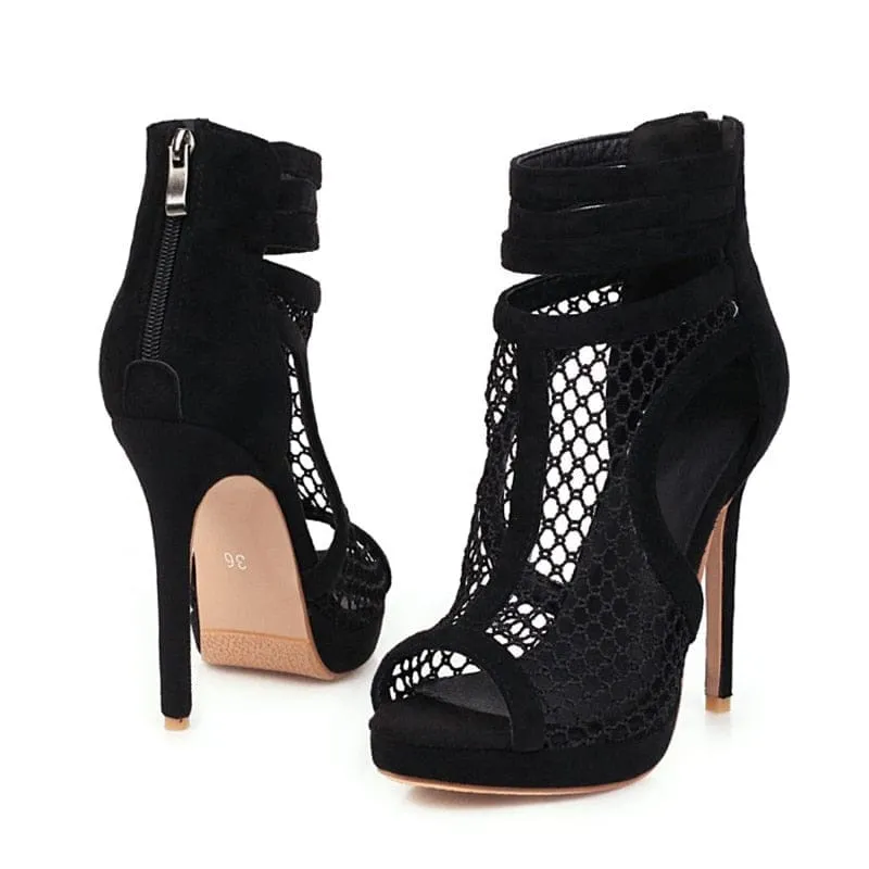 Summer women's high heels Korean fashion fine heel sandals women