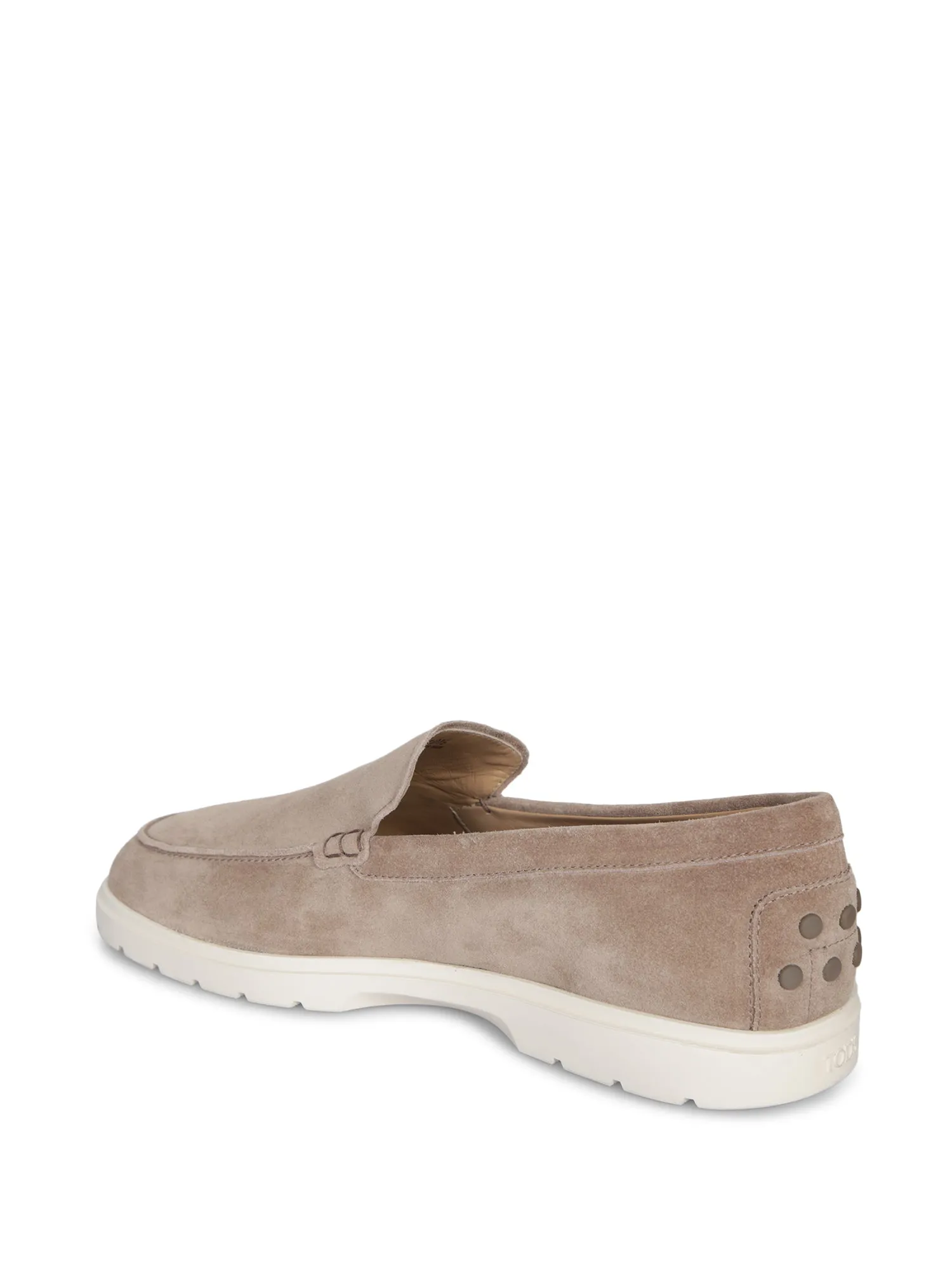Taupe Suede and Rubber Loafer