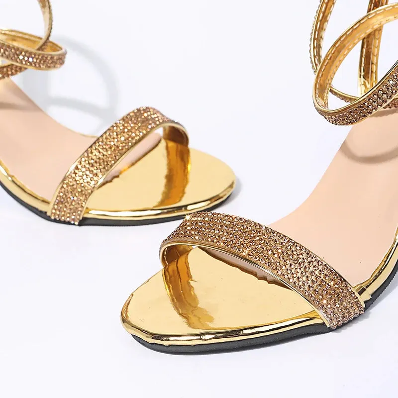 Transparent Rhinestone Heels