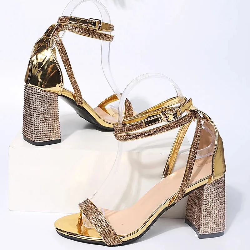 Transparent Rhinestone Heels