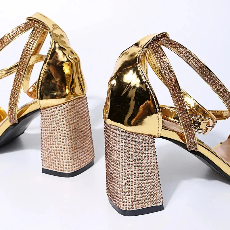 Transparent Rhinestone Heels