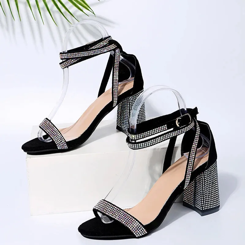 Transparent Rhinestone Heels
