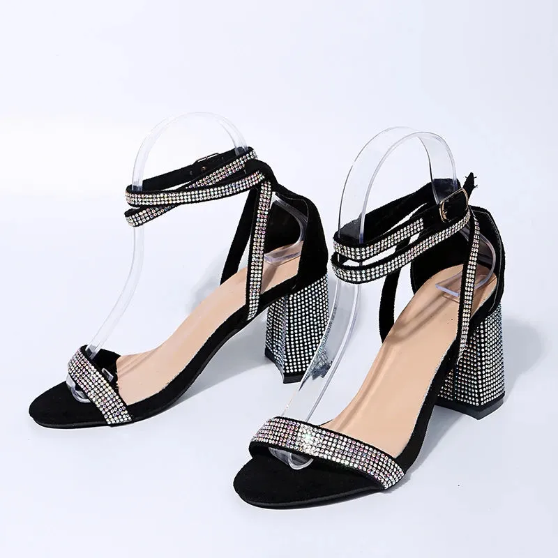 Transparent Rhinestone Heels