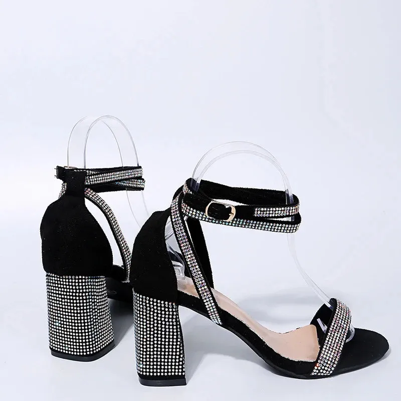 Transparent Rhinestone Heels