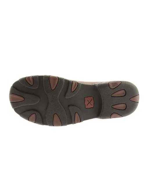 Twisted X MDM0014 Mens Driving Lace Up Moccasins Bomber Brown - B