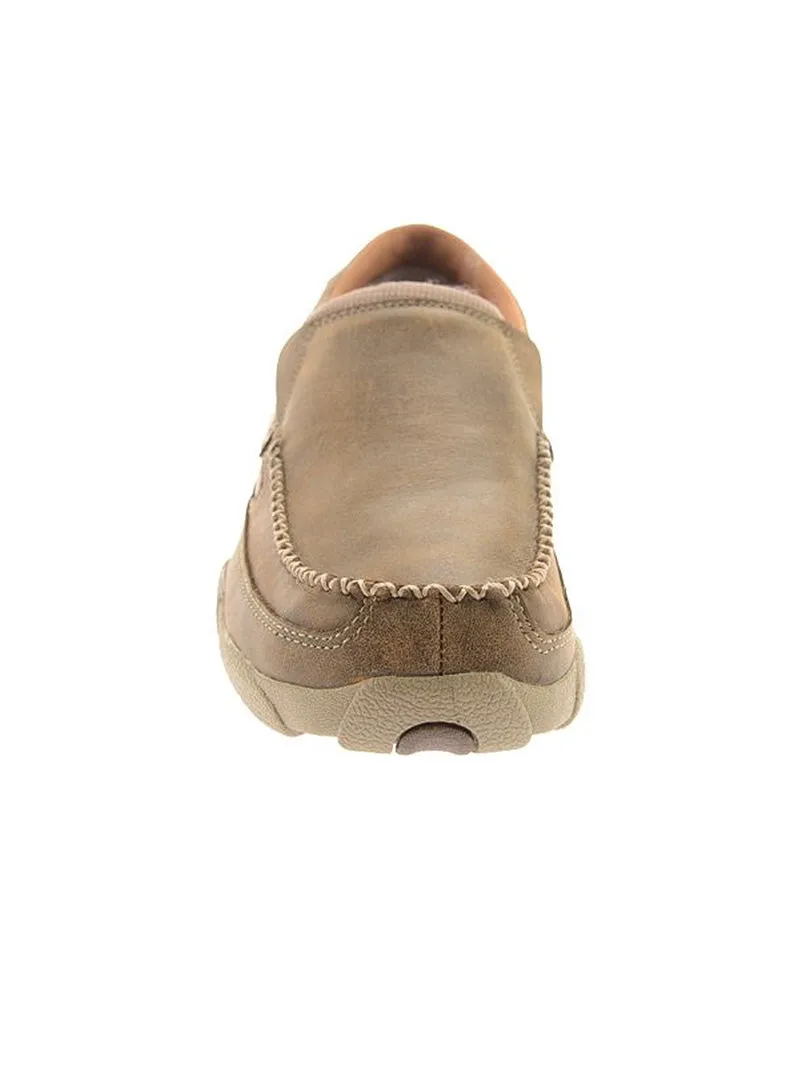 Twisted X MDMS002 Mens Slip On Driving Moccasin Brown - B