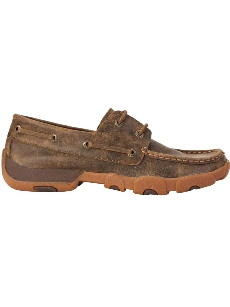 Twisted X WDM0003 Ladies Boat Shoe Driving Moc Bomber - B