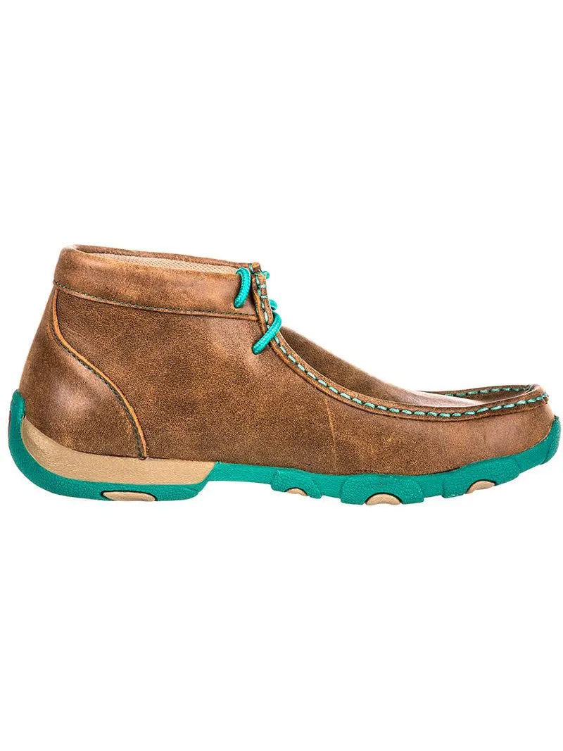 Twisted X WDM0020 Womens Driving Mocs D-Toe Brown - B