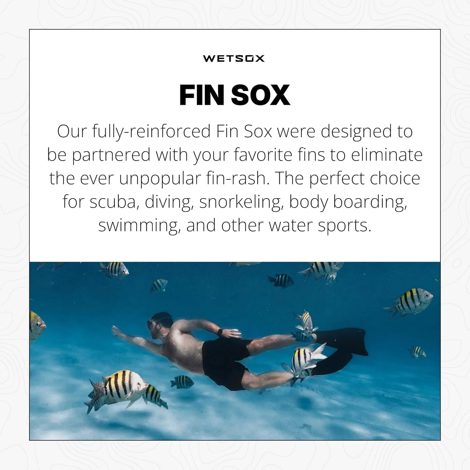 Wetsox Reinforced 1 MM Fin Socks | Durable Chaff Protection & Insulation | Lightweight, Comfortable Dive Socks