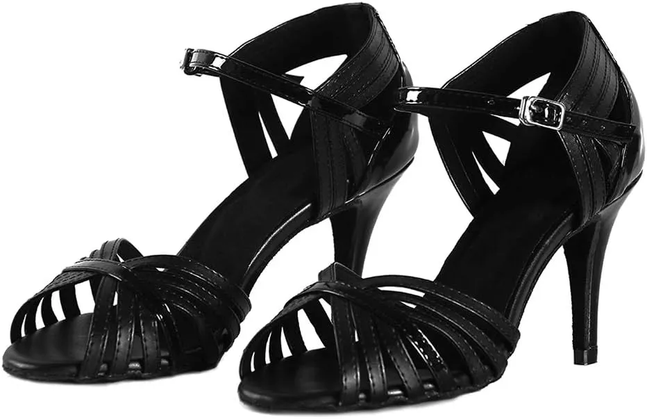 YKXLM Ballroom Dance Shoes for Women Latin Salsa Party Tango Wedding Performance Shoes,L035