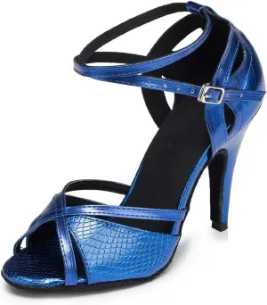 YKXLM Ballroom Dance Shoes for Women Latin Salsa Party Tango Wedding Performance Shoes,L035