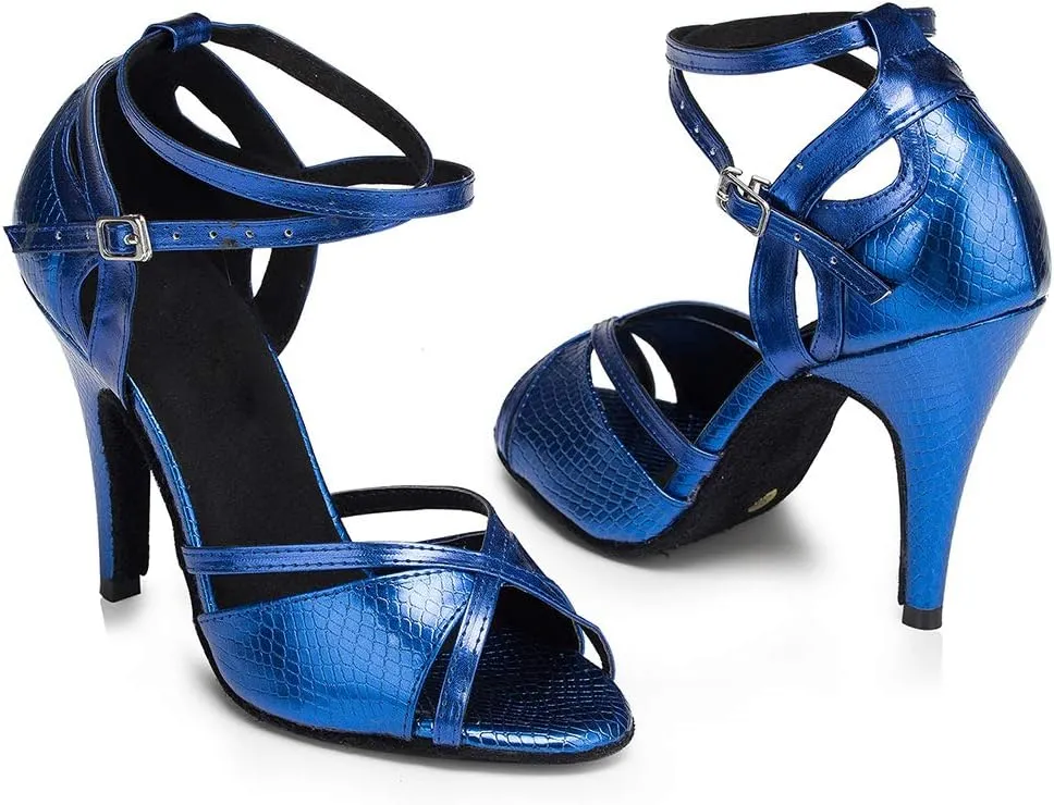 YKXLM Ballroom Dance Shoes for Women Latin Salsa Party Tango Wedding Performance Shoes,L035