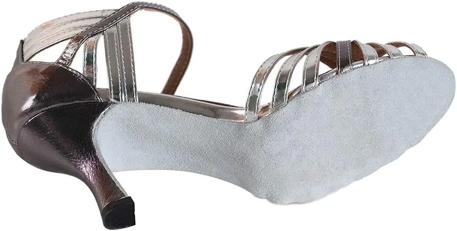 YKXLM Ballroom Dance Shoes for Women Latin Salsa Party Tango Wedding Performance Shoes,L035