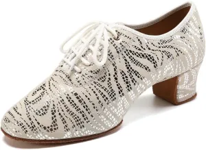 YKXLM Ballroom Dance Shoes Practice Shining Colorful Closed Toe Dance Shoes,K4