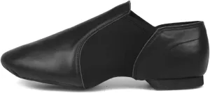 YKXLM Split Sole Jazz Dance Shoes Women & Men Supper Easy Slip On Soft Leather, Neoprene Jazz Dance Shoes,Model JS359,Black,7 US