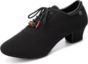 YKXLM Women Standard Practice Social Dance Sneaker Beginner Dance Practice Shoes for Women Low Heel Ballroom
