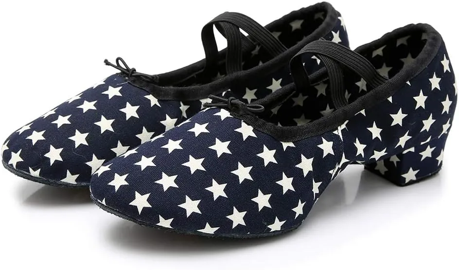 YKXLM Women's Jazz Dance Shoes Leather Professional Ballroom Salsa Practice Performance Dance Shoes,Model JS359