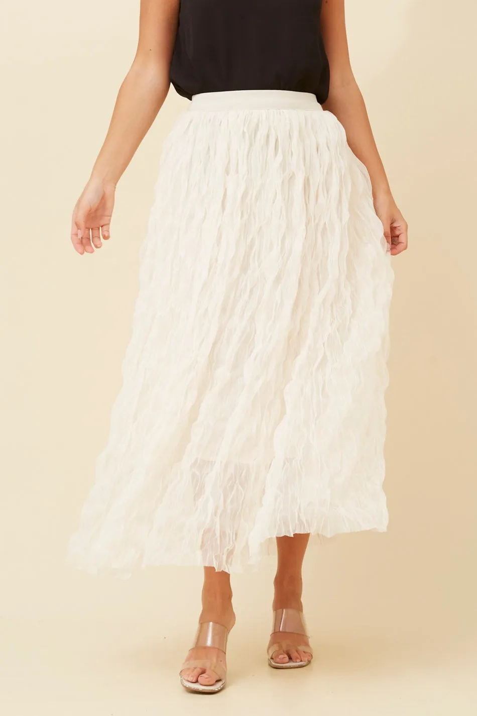 ZARIA CRINKLED MAXI SKIRT