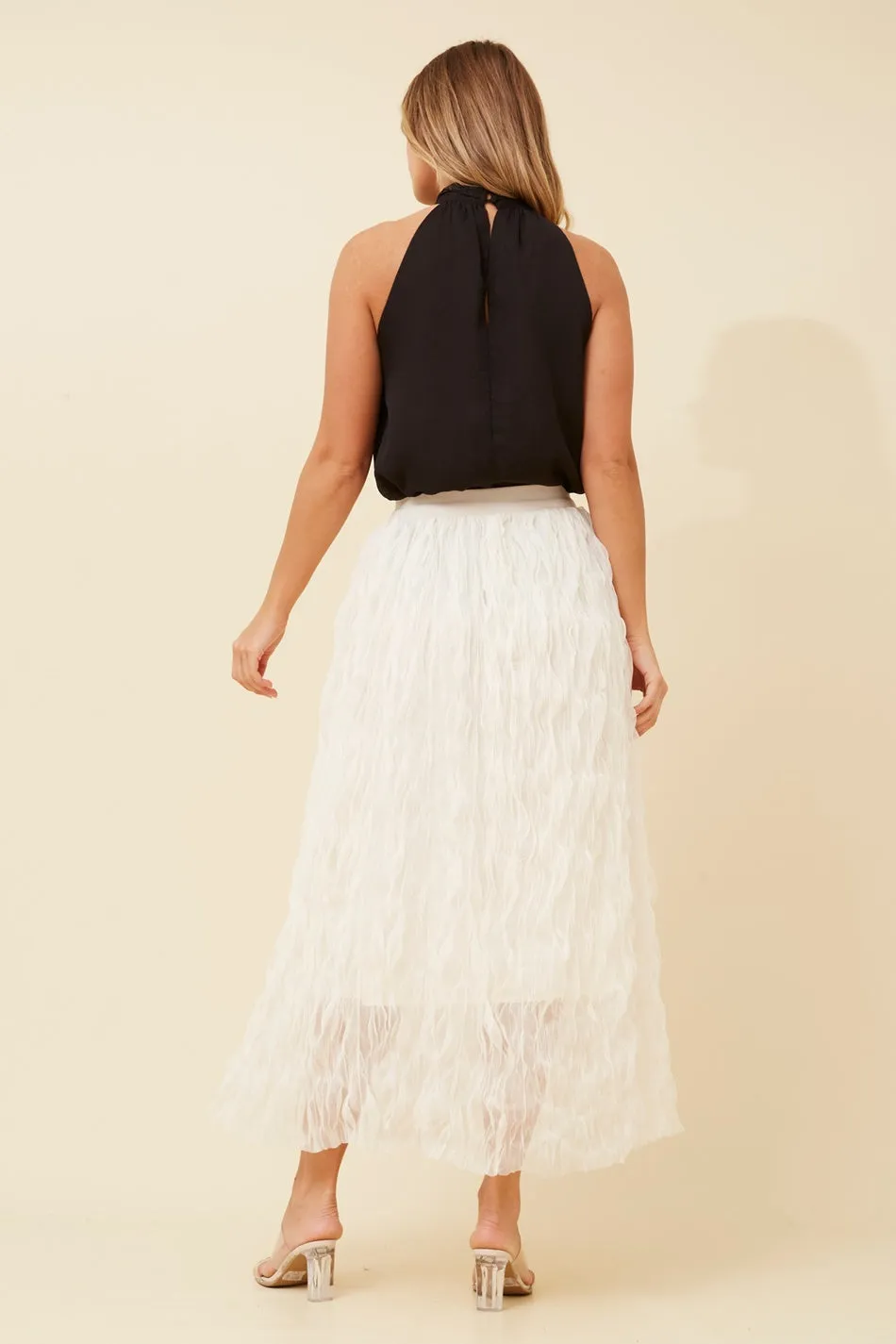 ZARIA CRINKLED MAXI SKIRT